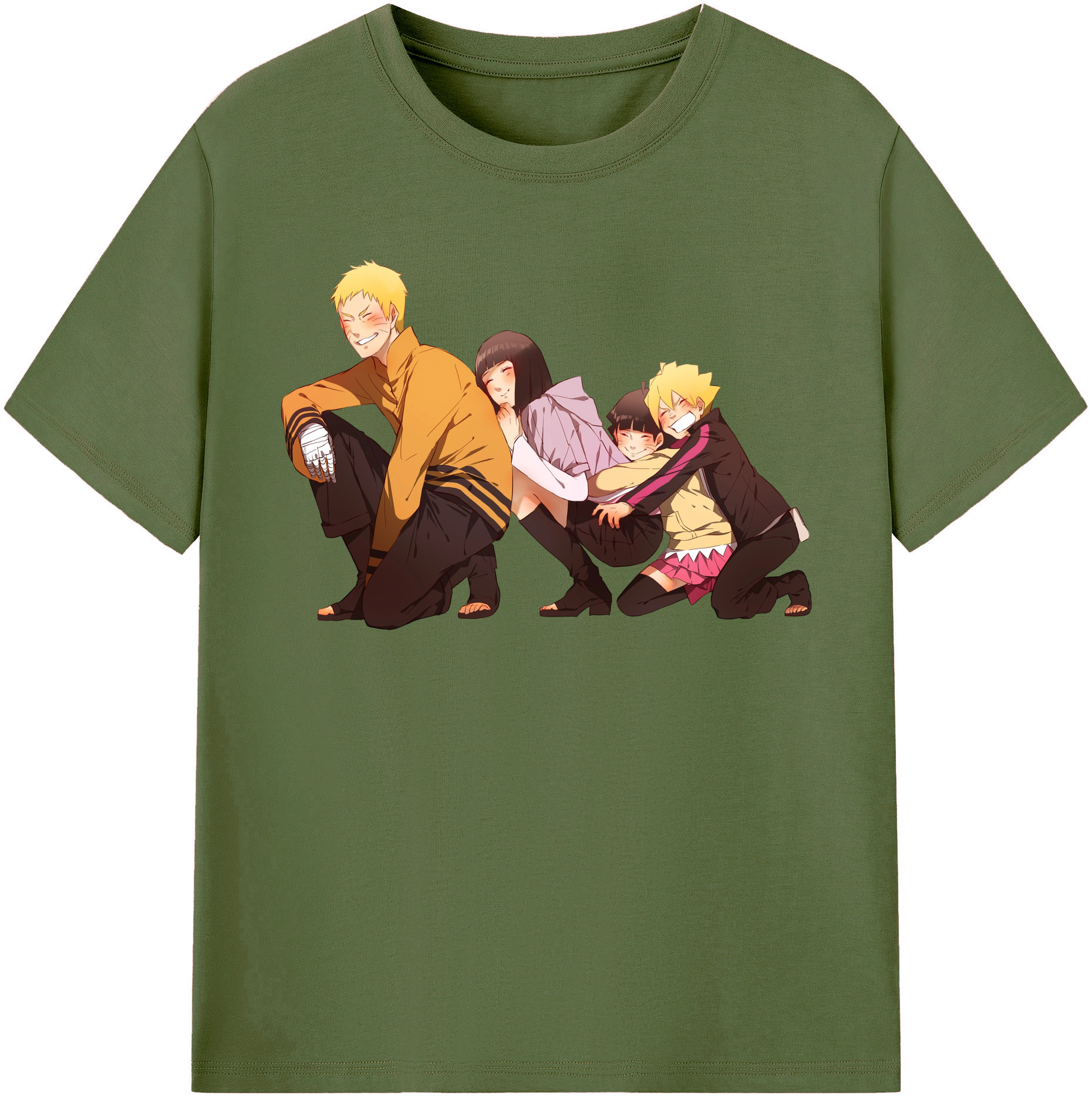 （画像用） NARUTO -ナルト- うずまき ナルト Uzumaki Naruto 綿100％半袖Tシャツ（フロントプリント）